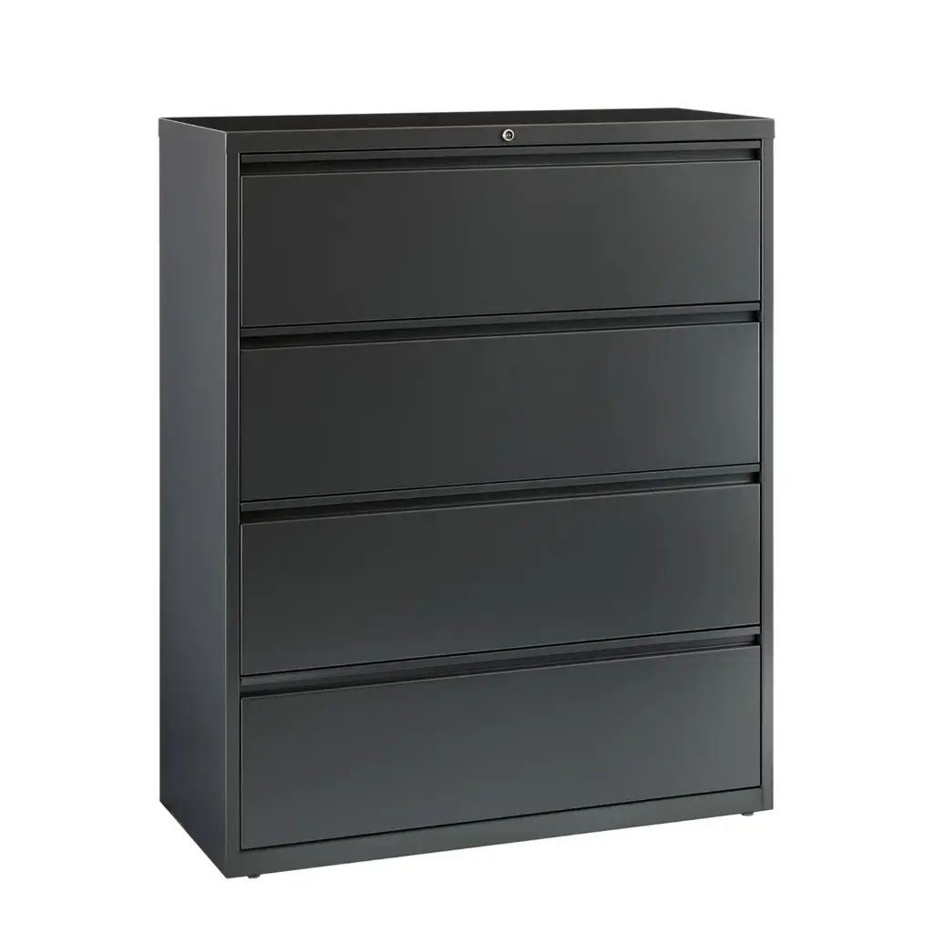 OM-LF004 | 36W in. 4-Drawer Metal Lateral File Cabinet