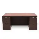  ML-189 | Bow Shape Desk 72"W x 36"D