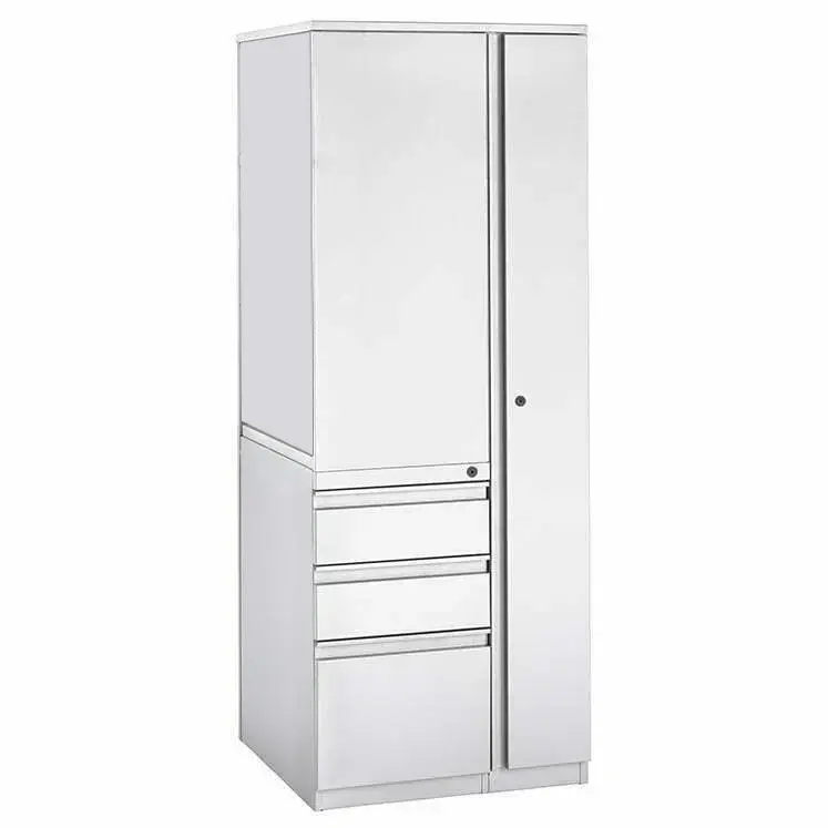 5-High Wardrobe-Bookcase Tower, Right-Hand, Box/Box/File