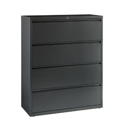 OM-LF004 | 36W in. 4-Drawer Metal Lateral File Cabinet