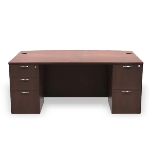  ML-189 | Bow Shape Desk 72"W x 36"D